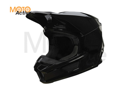 Мотошлем Fox V1 Plaic Helmet Black (2022)